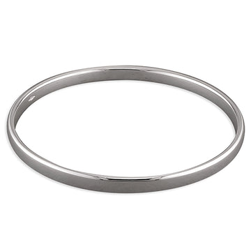Sterling Silver Solid Court Bangle