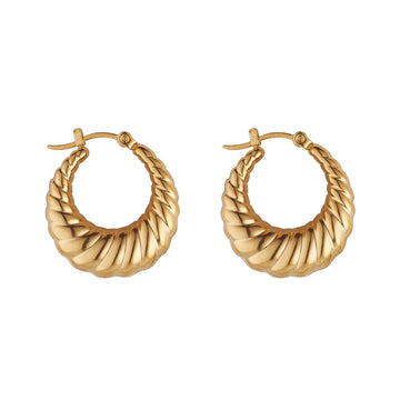 Knight & Day - Willow Gold Chunky Hoop Earrings