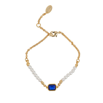 Knight & Day - Pearl & Sapphire Bracelet