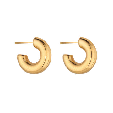 Knight & Day - Small Chunky Hoop Earrings