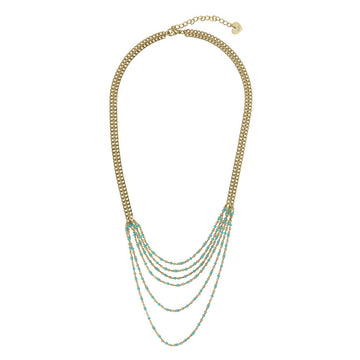 Knight & Day - Rayna Turquoise Stone Necklace