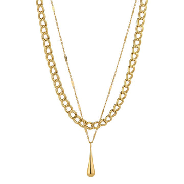 Knight & Day - Layered Curb Chain Necklace