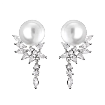 Bejewelled Pearl Earrings