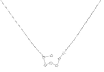 Sterling Silver Taurus Star Sign Constellation Necklace