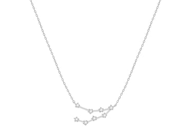 Sterling Silver Capricorn Star Sign Constellation Necklace
