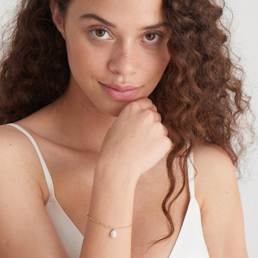 Ania Haie - Gold Pearl Chunky Bracelet