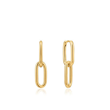 Ania Haie - Gold Cable Link Earrings