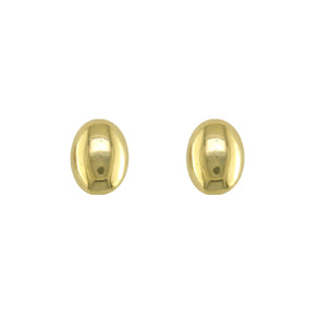 9ct Gold Bean Stud Earrings