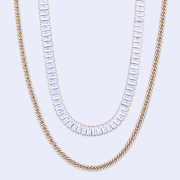Knight & Day - Layered Crystal Necklace