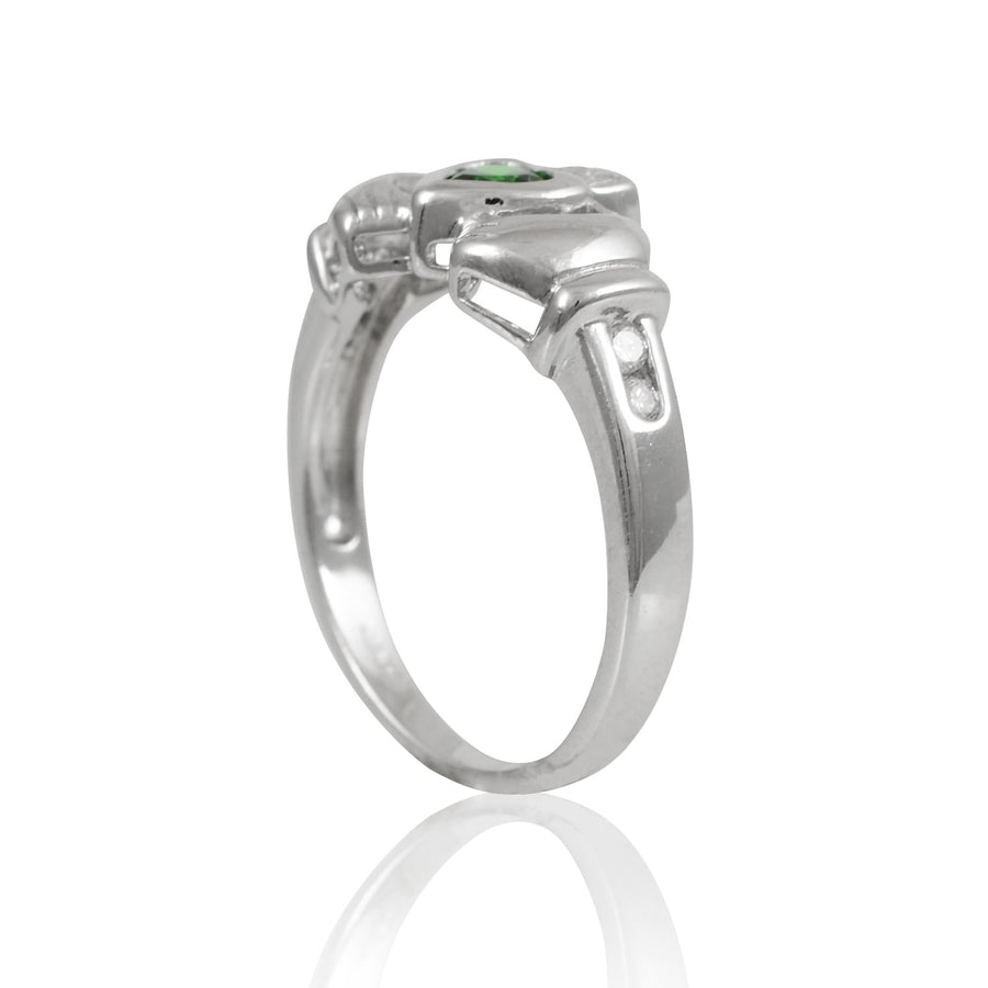 Silver Claddagh Ring - May