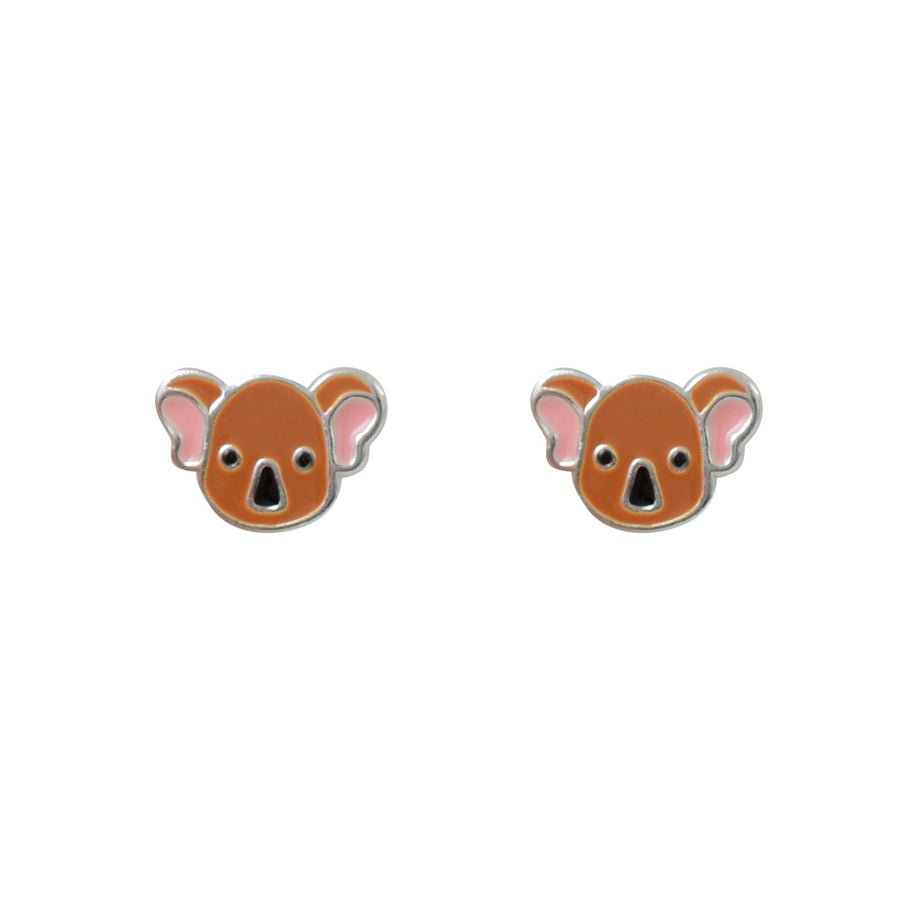 Sterling Silver Koala Earrings