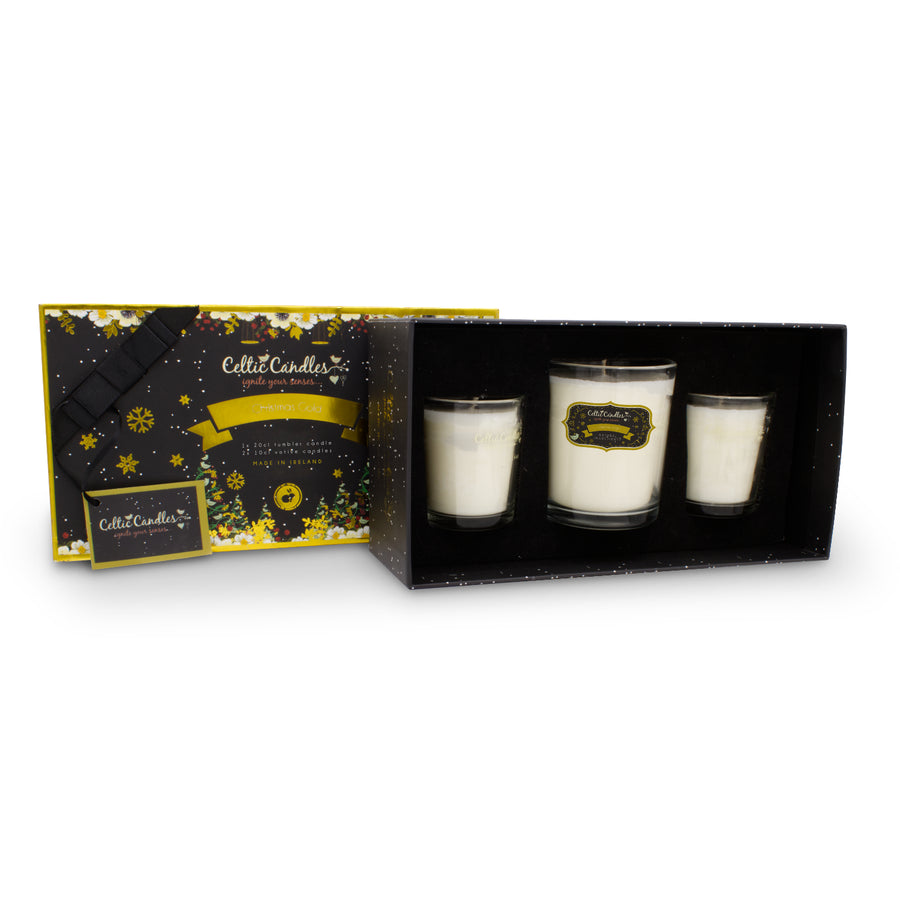 Celtic Candles - Christmas Gift Box - Christmas Gold