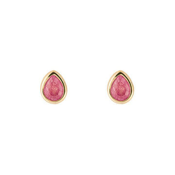Gold Plated July Birthstone Earrings