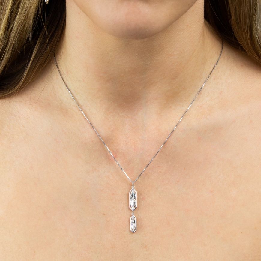 Fiorelli - Caged Navette Pendant With Crystal