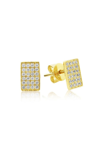 Waterford Crystal - Rectangle Stud Earrings