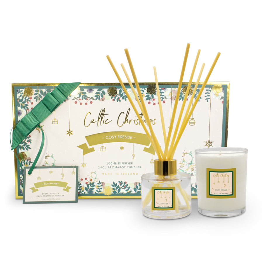 Celtic Candles - Christmas Gift Box - Cosy Fireside