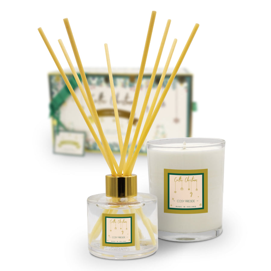 Celtic Candles - Christmas Gift Box - Cosy Fireside