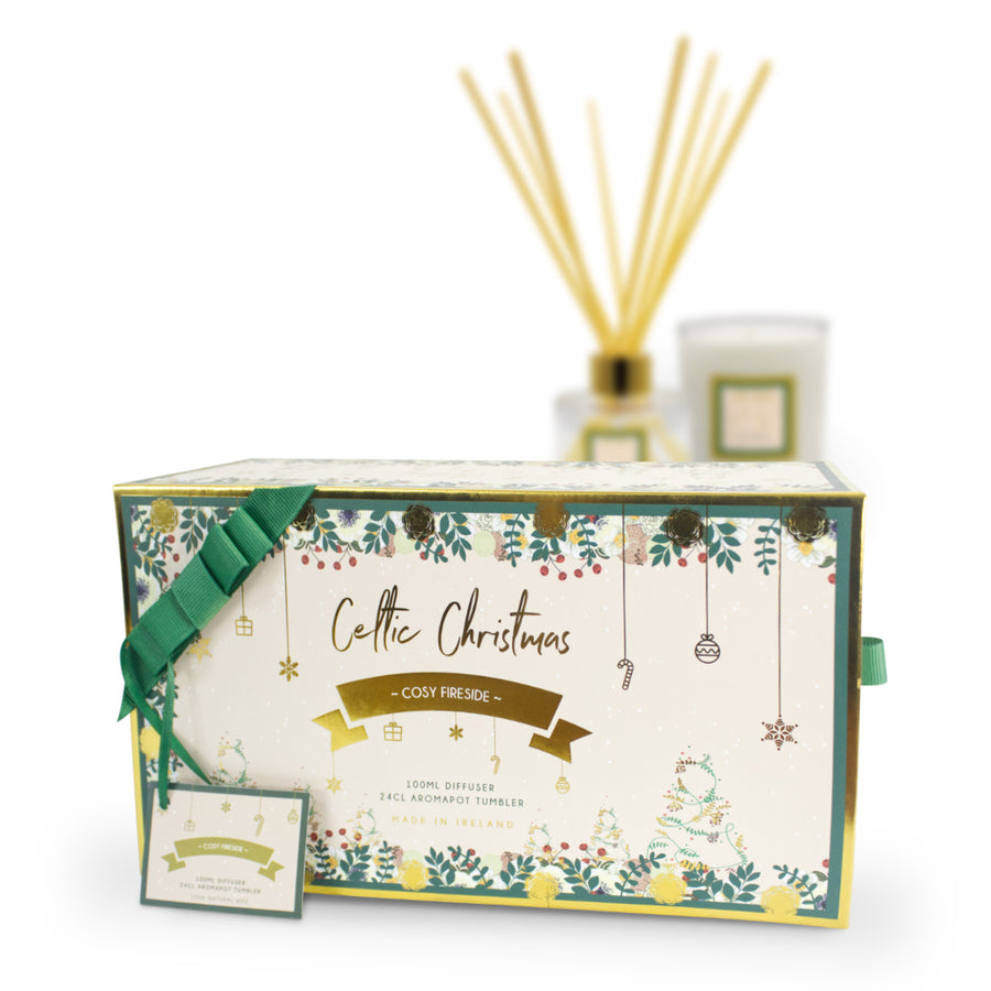 Celtic Candles - Christmas Gift Box - Cosy Fireside