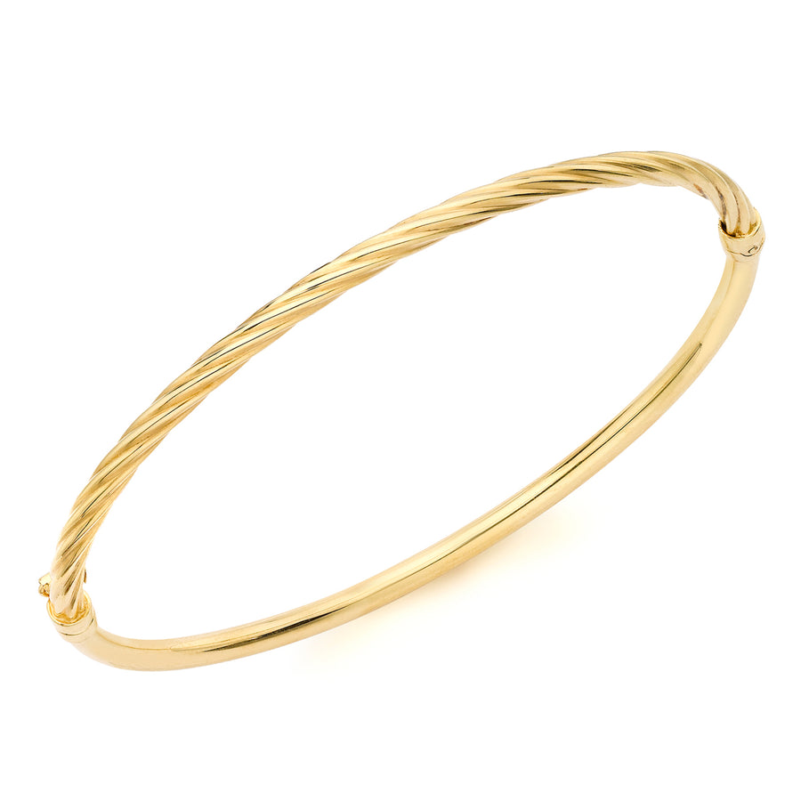 9ct Yellow Gold Half Twist Bangle