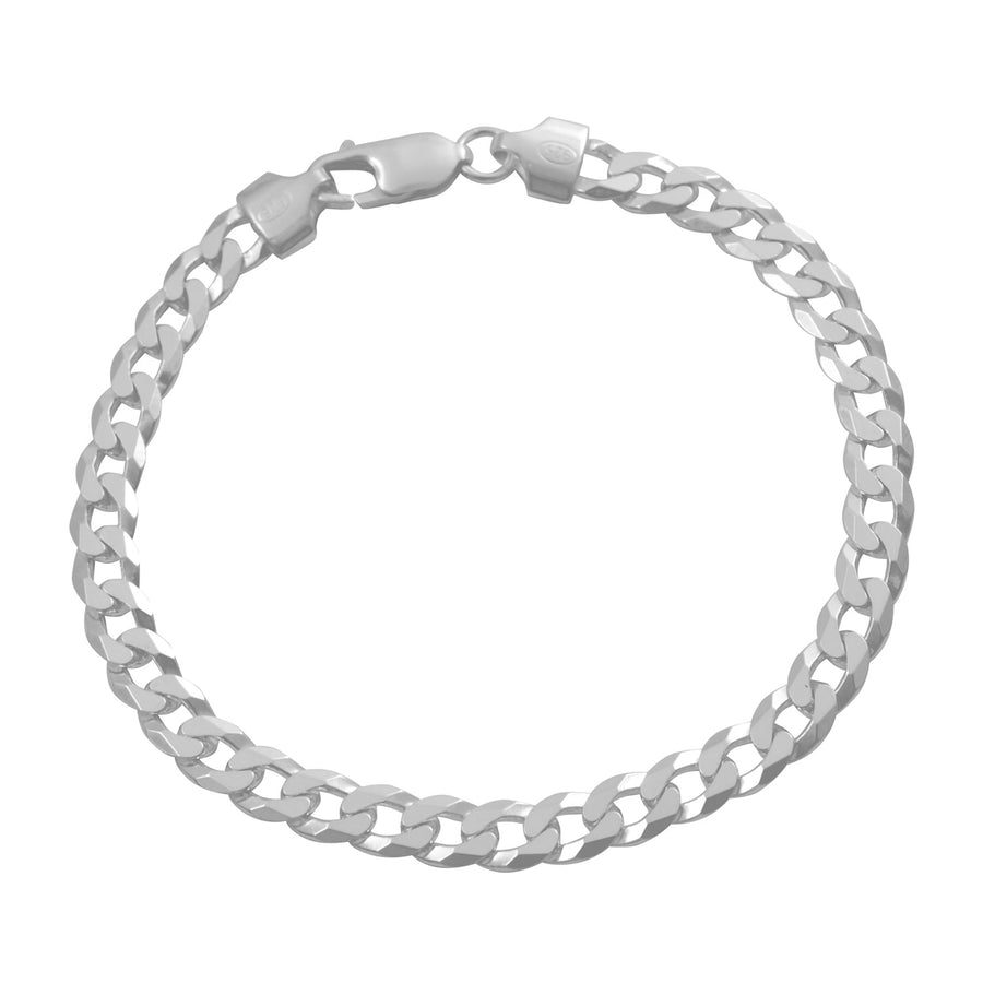 Silver Curb Bracelet 5.5mm