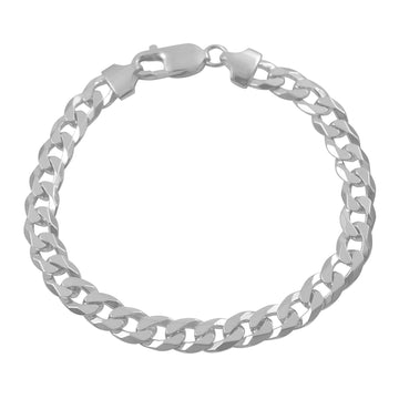 Silver Curb Bracelet 6.5mm