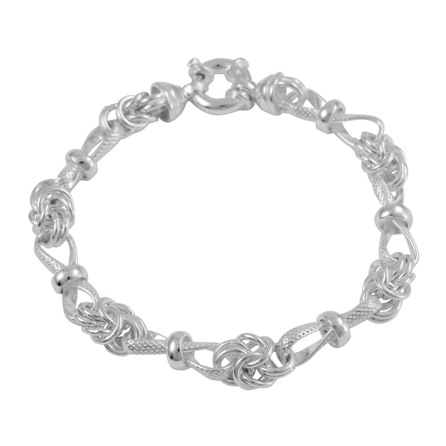 Silver Byzantine Twist Bracelet