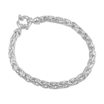 Silver Spiga Link Bracelet