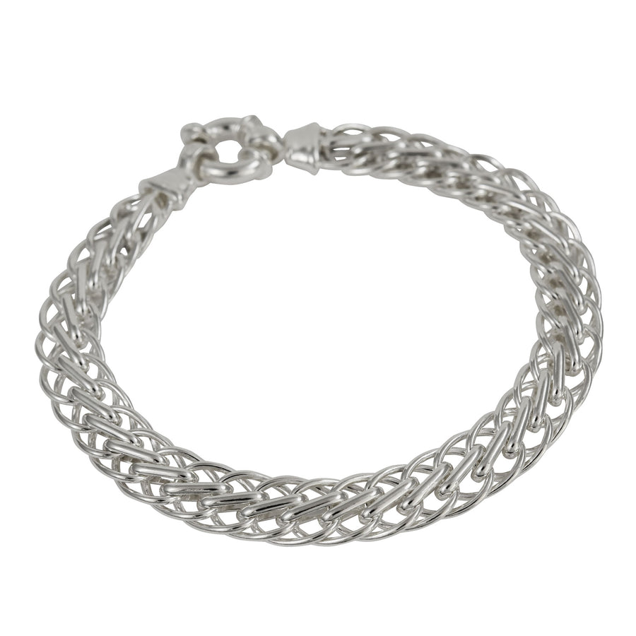 Silver Fancy Link Bracelet