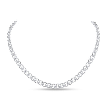 Silver Rollerball Necklace
