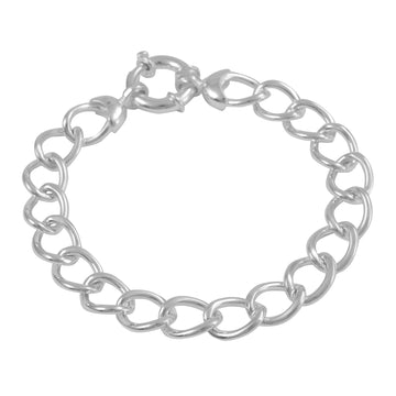 Silver Curb Link Bracelet