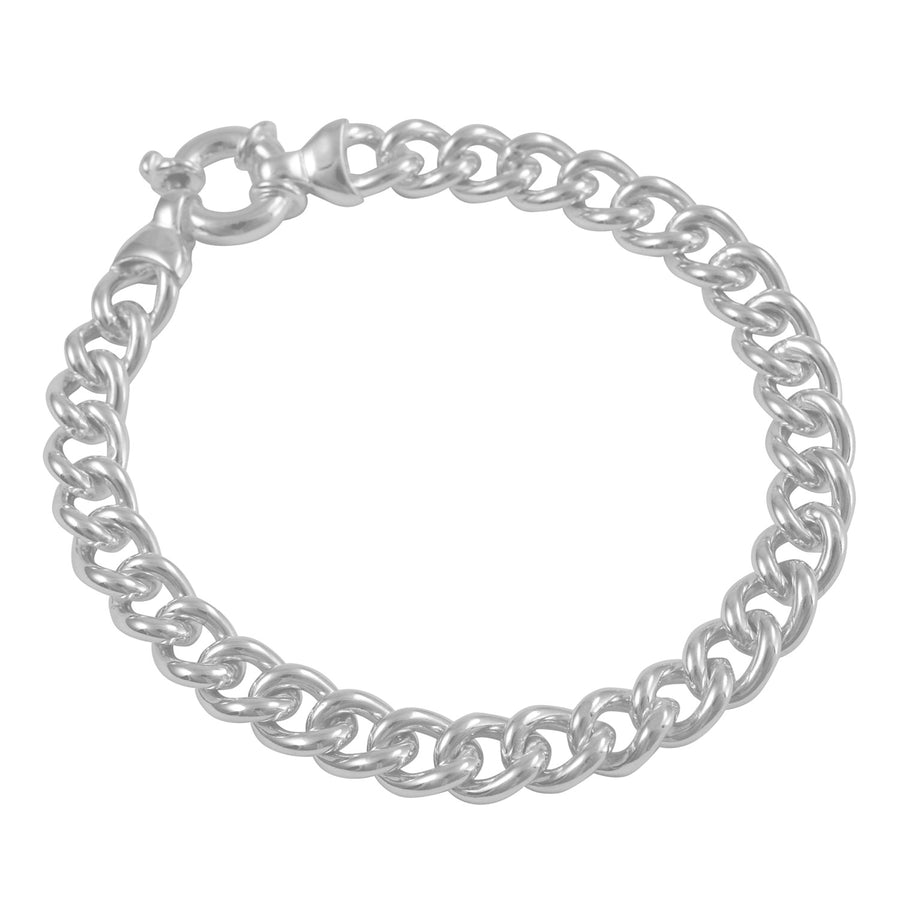 Silver Curb Link Bracelet