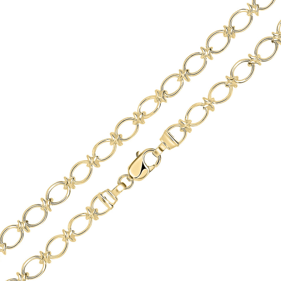 Gold Plated Oval Knot Bracelet