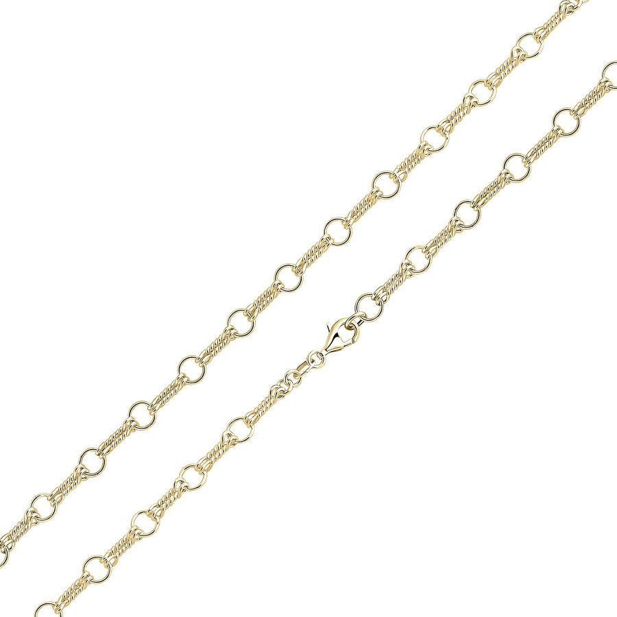 9ct Gold Double Twist Bracelet