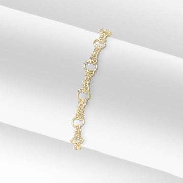 9ct Gold Double Twist Bracelet