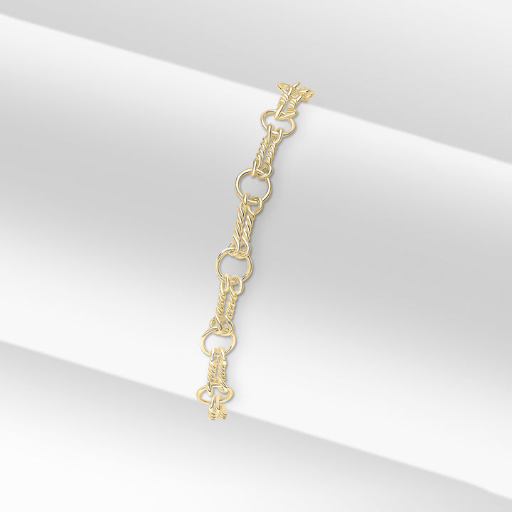 9ct Gold Double Twist Bracelet