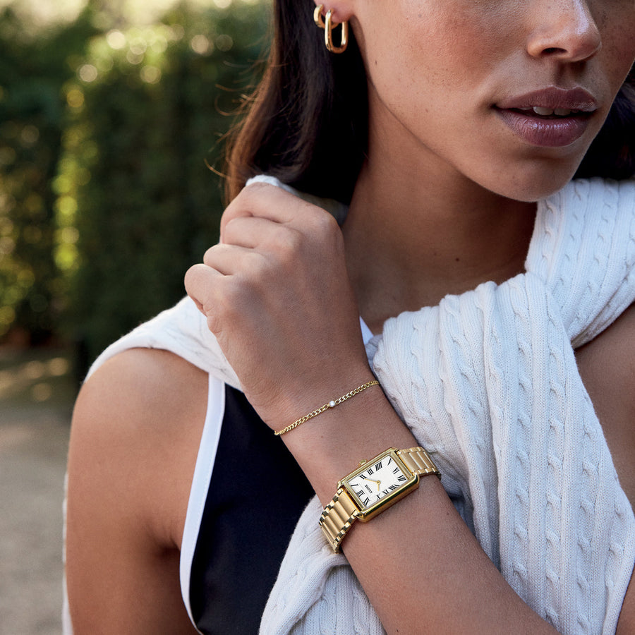 Cluse - Belisenna Watch Steel, White, Gold Colour