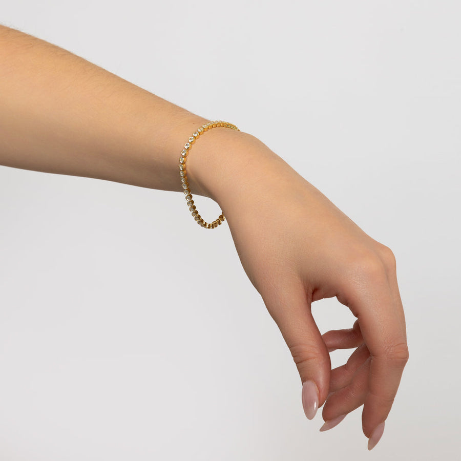 Knight & Day - Dakota Gold Tennis Bracelet