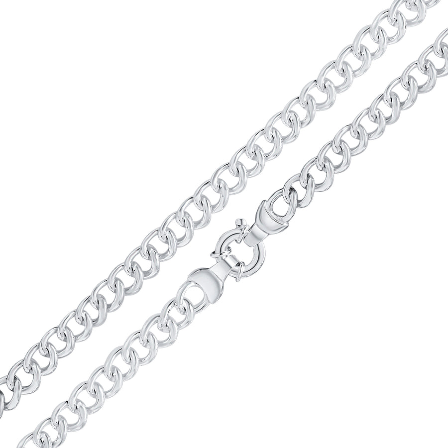 Silver Curb Link Bracelet
