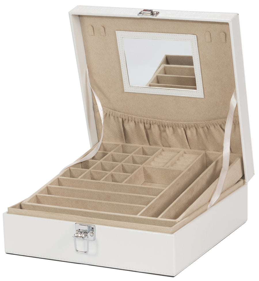 Ivory Metallic Jewellery Box