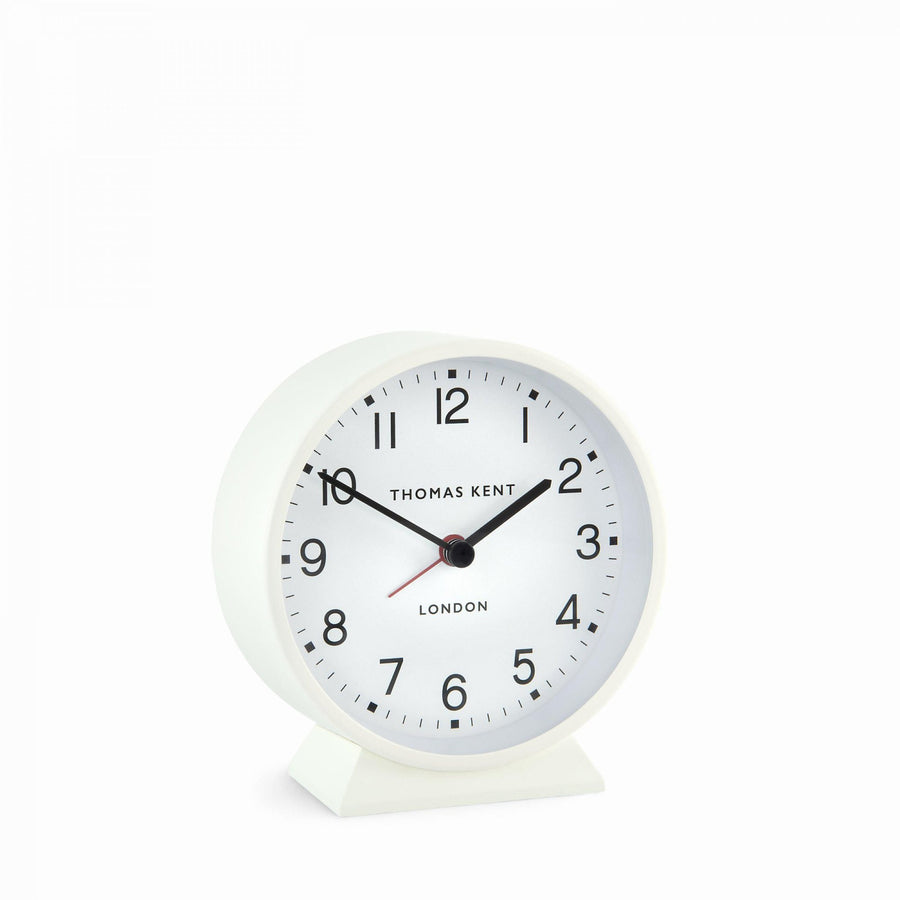 Puffin Mantel Clock - Snowberry White
