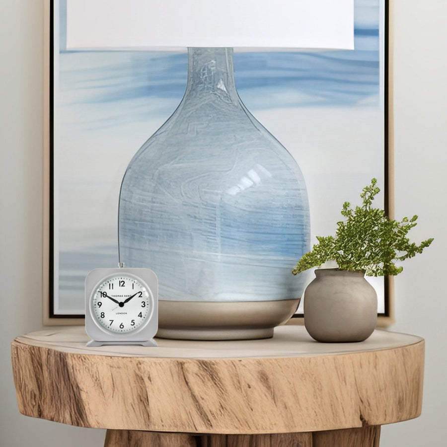 Finch Mantel Clock - Warm Grey