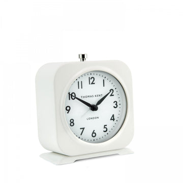 Finch Mantel Clock - Snowberry White
