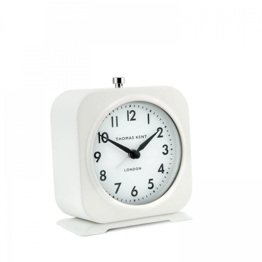 Finch Mantel Clock - Snowberry White