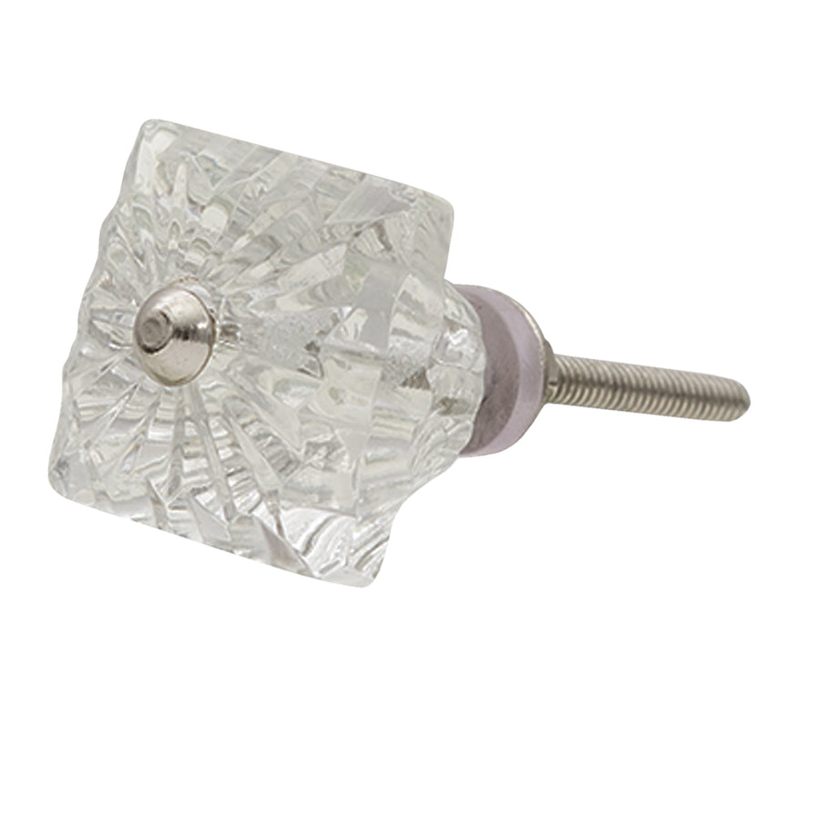 Glass Square Door Knob