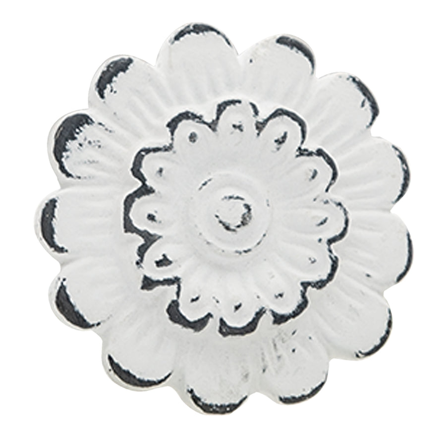 White Floral Door Knob