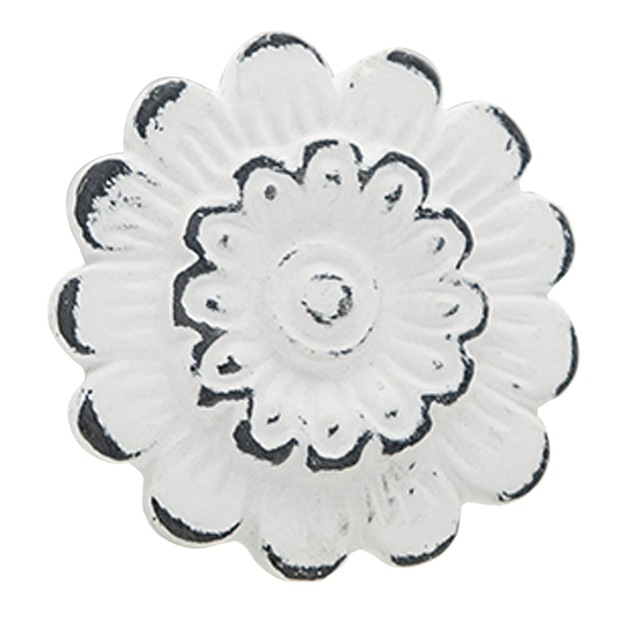 White Floral Door Knob