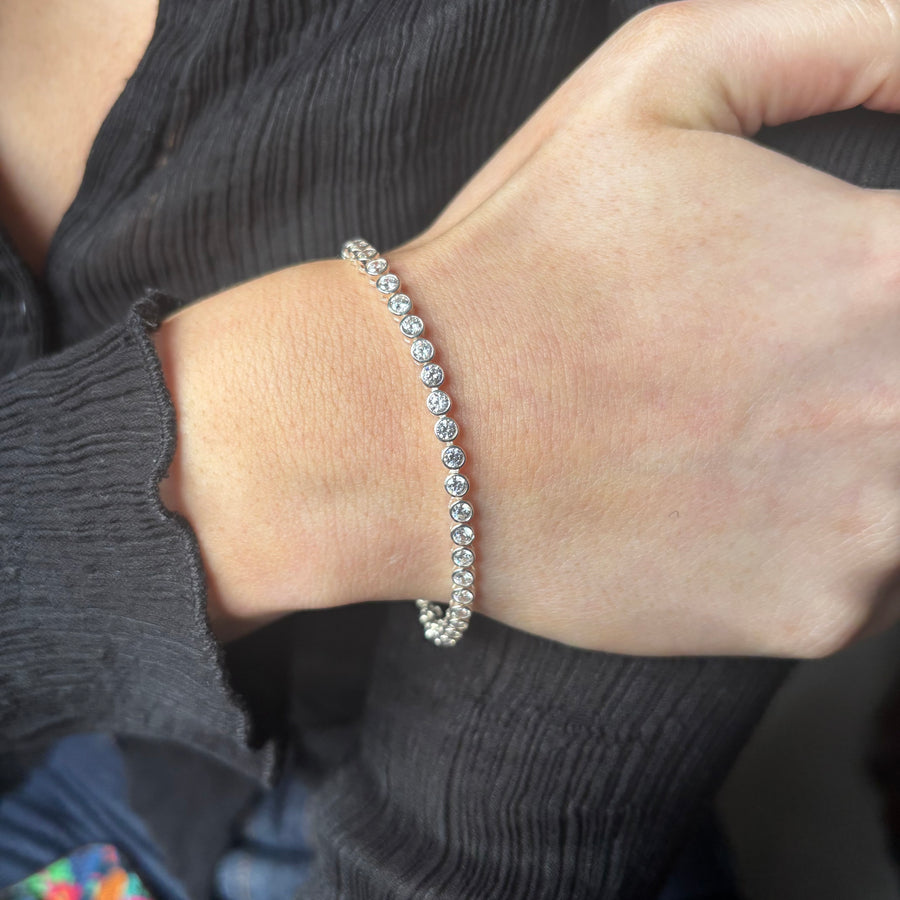 Silver Tennis Bracelet