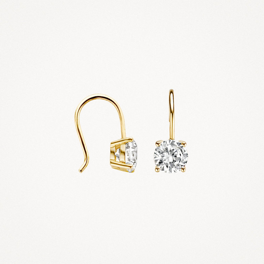Blush Jewels - 14ct Yellow Gold Earrings with Zirconia
