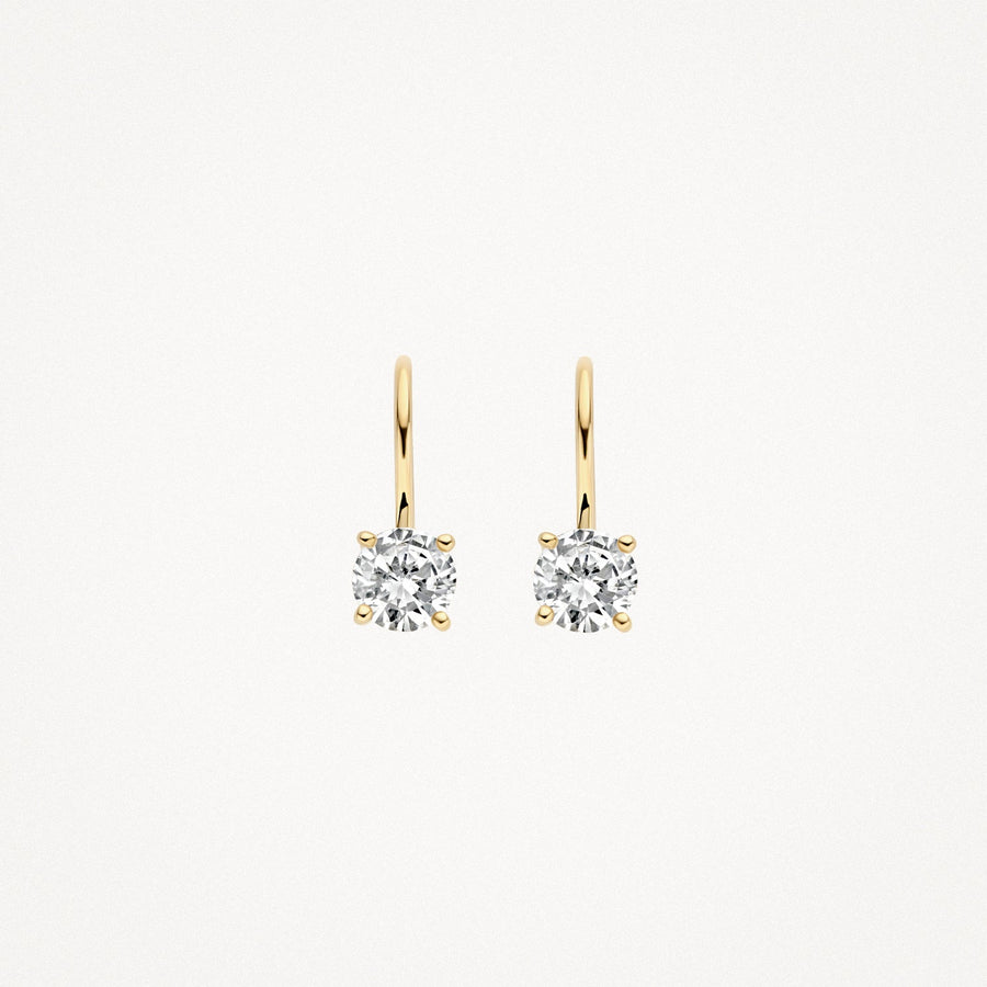 Blush Jewels - 14ct Yellow Gold Earrings with Zirconia