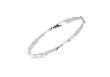 Sterling Silver Twist Bangle